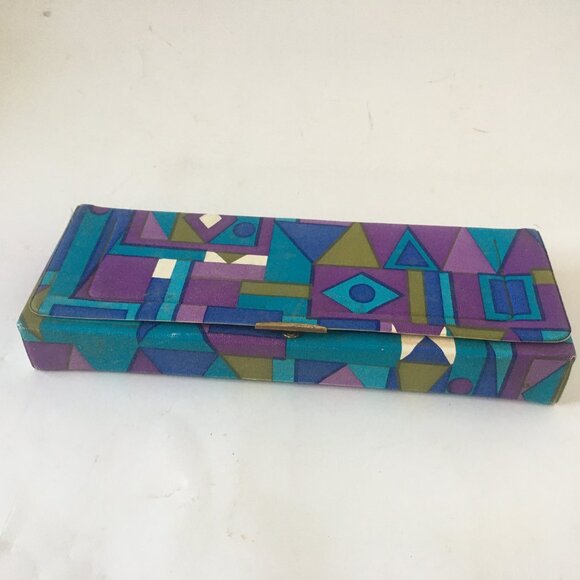 Symphony Mirror Window Rigid Box MAKEUP COSMETIC Hard Travel Case Purple MCM - Picture 5 of 12